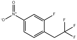 2-Fluoro-4-nitro-1-(2,2,2-trifluoroethyl)benzene Structure
