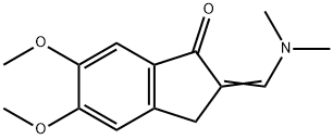 (2Z)-2-[(Dimethylamino)methylene]-5,6-dimethoxyindan-1-one Struktur