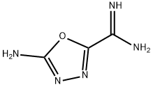 5-Amino-1,3,4-oxadiazole-2-carboximidamide 结构式