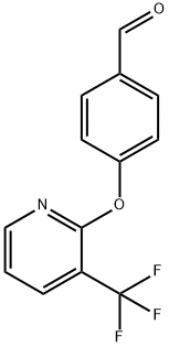4-{[3-(Trifluoromethyl)pyridin-2-yl]oxy}benzaldehyde,1086379-05-6,结构式