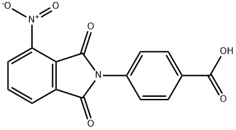 4-(4-硝基-1,3-二氧代-1,3-二氢-2H-异吲哚-2-基)苯甲酸 结构式