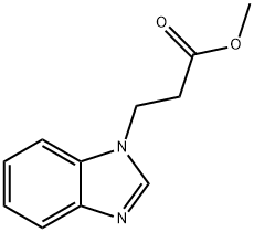 3-(1H-苯并咪唑-1-基)丙酸甲酯,144186-69-6,结构式