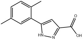 5-(2,5-二甲基苯基)-2H-吡唑-3-甲酸 结构式