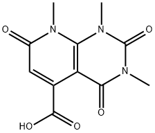 1,3,8-Trimethyl-2,4,7-trioxo-1,2,3,4,7,8-hexahydro-pyrido[2,3-d]pyrimidine-5-carboxylic acid Structure