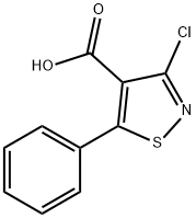 3-Chloro-5-phenylisothiazole-4-carboxylic acid Structure