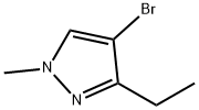 4-溴-3-乙基-1-甲基-1H-吡唑,61592-32-3,结构式
