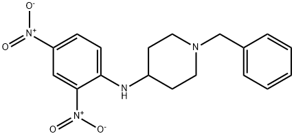 1-Benzyl-N-(2,4-dinitrophenyl)piperidin-4-amine 结构式
