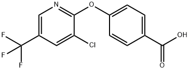 4-((3-氯-5-(三氟甲基)吡啶-2-基)氧基)苯甲酸 结构式