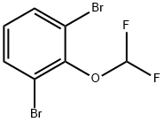 1,3-Dibromo-2-(difluoromethoxy)benzene Struktur