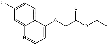 2-((7-氯喹啉-4-基)硫代)乙酸乙酯,1071597-98-2,结构式