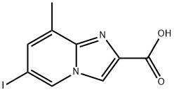 6-碘-8-甲基咪唑并[1,2-A]吡啶-2-羧酸 结构式