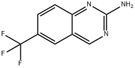 2-氨基-6-三氟甲基喹唑啉 结构式