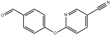 6-(4-Formylphenoxy)nicotinonitrile 化学構造式