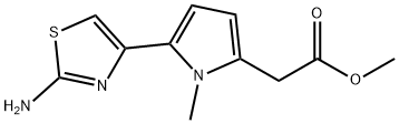 Methyl [5-(2-amino-1,3-thiazol-4-yl)-1-methyl-1H-pyrrol-2-yl]acetate|2-(5-(2-氨基噻唑-4-基)-1-甲基-1H-吡咯-2-基)乙酸甲酯