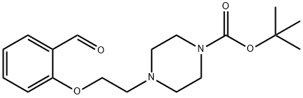 tert-Butyl 4-[2-(2-formylphenoxy)-ethyl]piperazine-1-carboxylate Structure