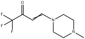 1,1,1-トリフルオロ-4-(4-メチルピペラジン-1-イル)ブト-3-エン-2-オン 化学構造式