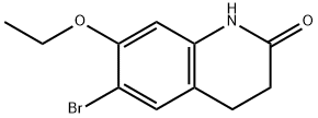 6-ブロモ-7-エトキシ-1,2,3,4-テトラヒドロキノリン-2-オン 化学構造式