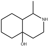 1-メチル-オクタヒドロ-イソキノリン-4A-オール 化学構造式