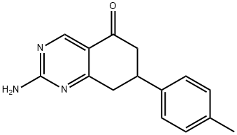 2-氨基-7-对-甲苯基-7,8-二氢-6H-喹唑啉-5-酮 结构式