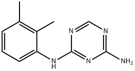 N-(2,3-二甲基苯基)-1,3,5-三嗪-2,4-二胺 结构式