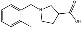 1-(2-FLUOROBENZYL)PYRROLIDINE-3-CARBOXYLICACID Struktur