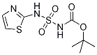 tert-Butyl 2,2-dioxo-3-(1,3-thiazol-2-yl)diazathiane-1-carboxylate Struktur