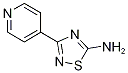 5-Amino-3-pyridin-4-yl-1,2,4-thiadiazole 化学構造式