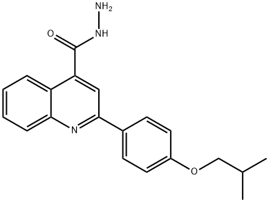 2-(4-ISOBUTOXYPHENYL)QUINOLINE-4-CARBOHYDRAZIDE Struktur