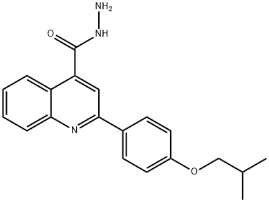 2-(4-ISOBUTOXYPHENYL)QUINOLINE-4-CARBOHYDRAZIDE Structure