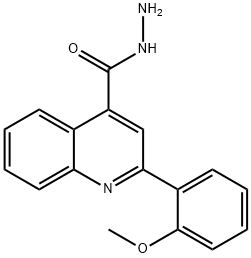 2-(2-甲氧苯基)-4-喹啉卡巴肼, 524933-72-0, 结构式