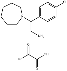 2-AZEPAN-1-YL-2-(4-CHLORO-PHENYL)-ETHYLAMINEHEMIOXALATE 化学構造式