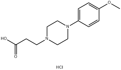 3-[4-(4-METHOXY-PHENYL)-PIPERAZIN-1-YL]-PROPIONIC ACID DIHYDROCHLORIDE,1185294-14-7,结构式