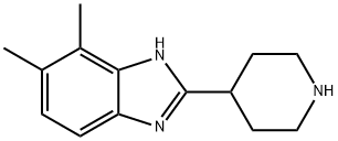 6,7-DIMETHYL-2-PIPERIDIN-4-YL-1H-BENZIMIDAZOLE Structure