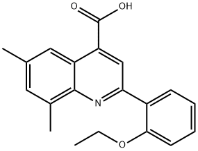 2-(2-ETHOXYPHENYL)-6,8-DIMETHYLQUINOLINE-4-CARBOXYLIC ACID Struktur