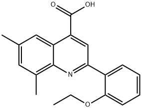 2-(2-乙氧苯基)-6,8-二甲基-喹啉-4-羧酸, 897554-46-0, 结构式