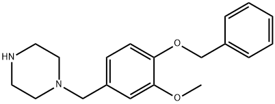 1-[4-(BENZYLOXY)-3-METHOXYBENZYL]PIPERAZINE