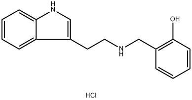 2-{[2-(1H-INDOL-3-YL)-ETHYLAMINO]-METHYL}-PHENOLHYDROCHLORIDE Structure