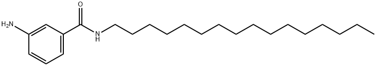 3-AMINO-N-HEXADECYLBENZAMIDE 结构式