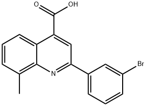 2-(3-BROMOPHENYL)-8-METHYLQUINOLINE-4-CARBOXYLICACID