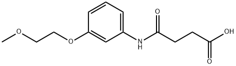 4-[3-(2-METHOXYETHOXY)ANILINO]-4-OXOBUTANOIC ACID Structure