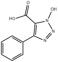 1-ヒドロキシ-4-フェニル-1H-1,2,3-トリアゾール-5-カルボン酸 化学構造式