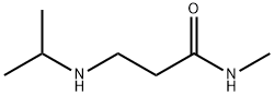 3-(イソプロピルアミノ)-N-メチルプロパンアミド 化学構造式