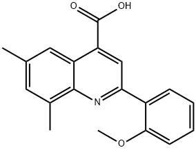 2-(2-METHOXYPHENYL)-6,8-DIMETHYLQUINOLINE-4-CARBOXYLIC ACID Structure