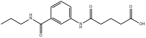 5-OXO-5-{3-[(PROPYLAMINO)CARBONYL]-ANILINO}PENTANOIC ACID Struktur