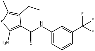 2-AMINO-4-ETHYL-5-METHYL-N-[3-(TRIFLUOROMETHYL)PHENYL]THIOPHENE-3-CARBOXAMIDE|2-氨基-4-乙基-5-甲基-N-[3-(三氟甲基)苯基]噻吩-3-甲酰胺