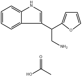 2-FURAN-2-YL-2-(1H-INDOL-3-YL)-ETHYLAMINE ACETATE Structure