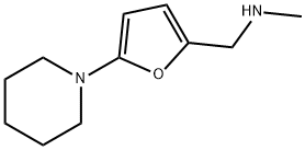 N-メチル-N-[(5-ピペリジン-1-イル-2-フリル)メチル]アミン 化学構造式