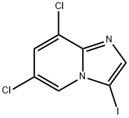 6,8-二氯-3-碘咪唑并[1,2-A]吡啶 结构式