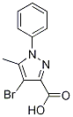 4-Bromo-5-methyl-1-phenyl-1H-pyrazole-3-carboxylic acid Structure