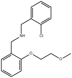 (2-Chlorophenyl)-N-[2-(2-methoxyethoxy)benzyl]-methanamine Struktur